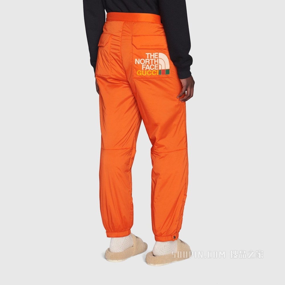 The North Face x Gucci联名系列长裤 橙色