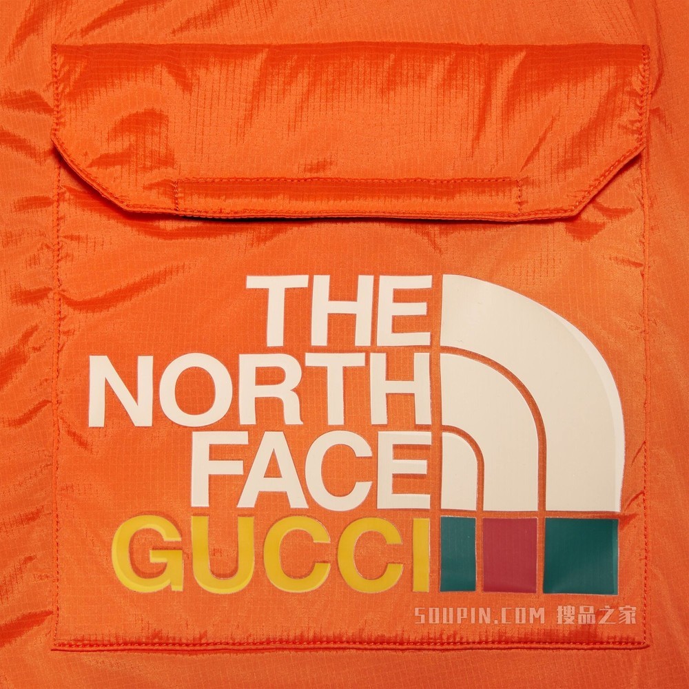 The North Face x Gucci联名系列长裤 橙色