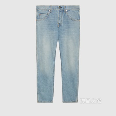 锥形牛仔裤 蓝色