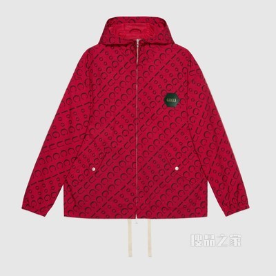 GUCCI/古驰】Gucci 100特别系列棉混纺夹克红色和黑色676494