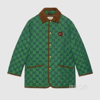 Gucci 100特别系列GG夹克 绿色和蓝色