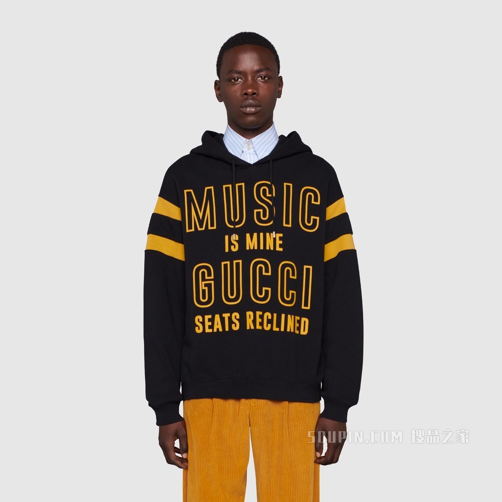 Gucci 100特别系列棉质卫衣 黑色