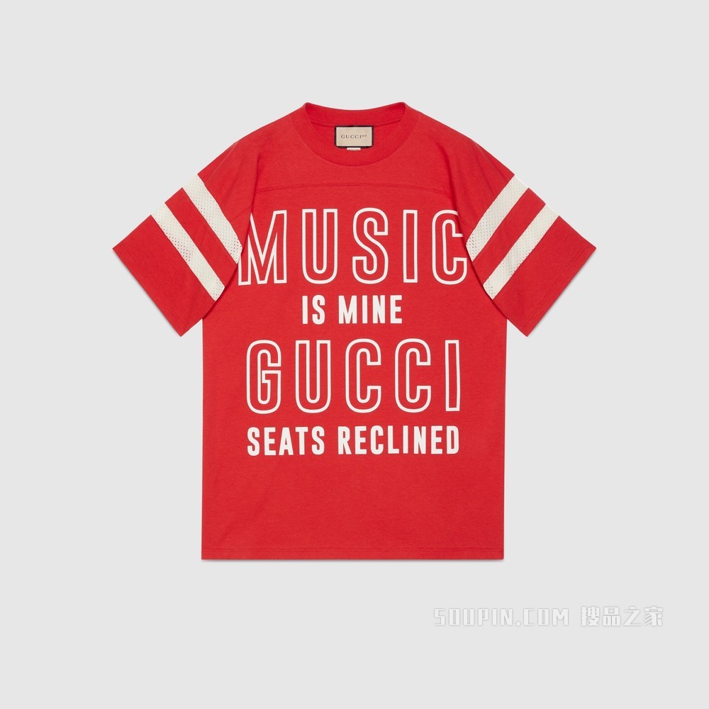 Gucci 100特别系列棉质T恤 红色