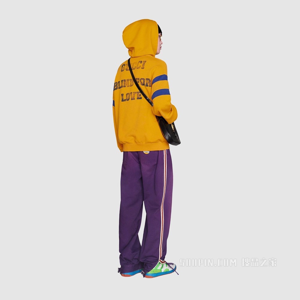 “25 Gucci”印花卫衣 黄色