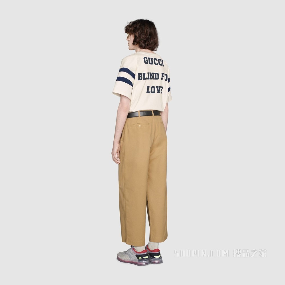 “25 Gucci”印花T恤 白色
