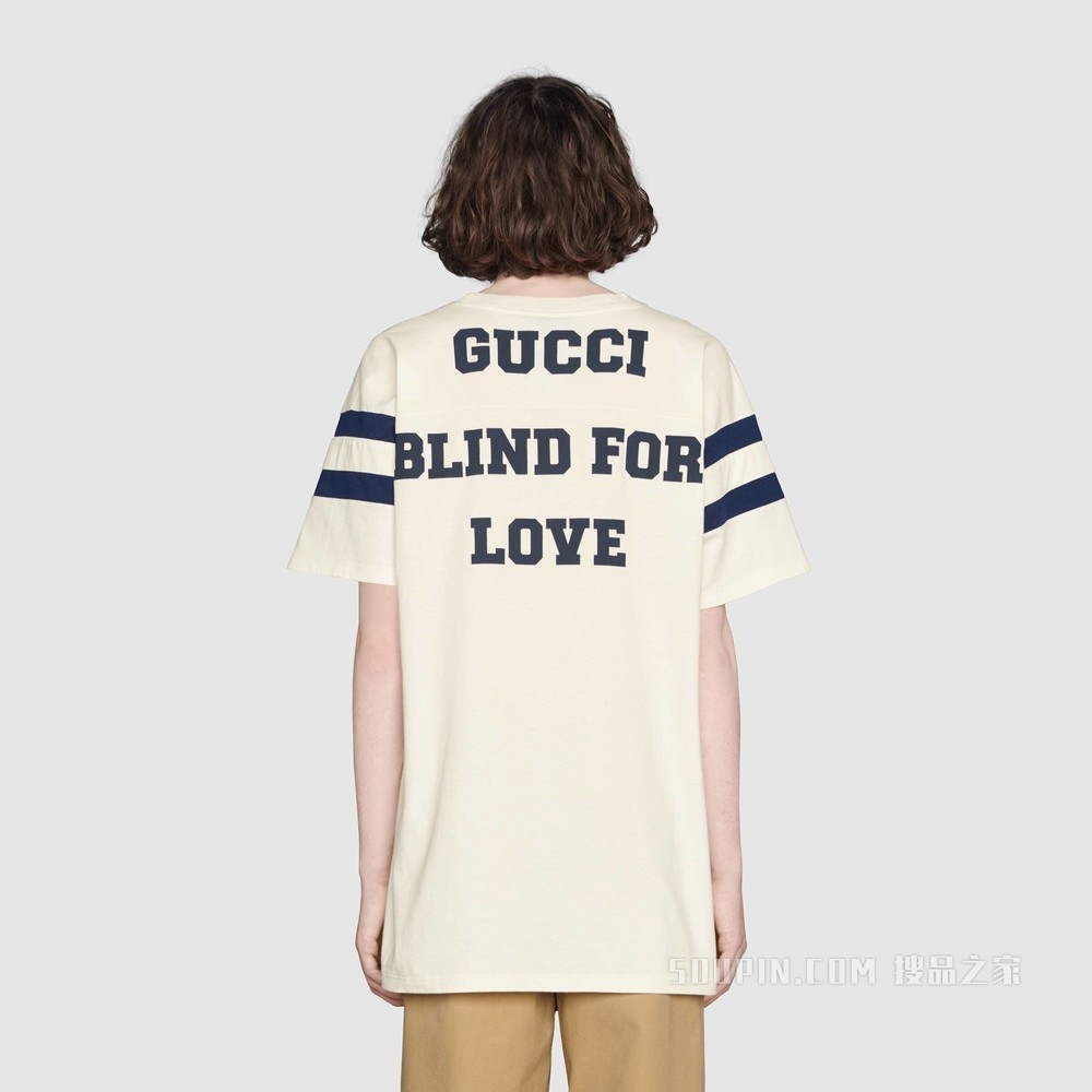“25 Gucci”印花T恤 白色