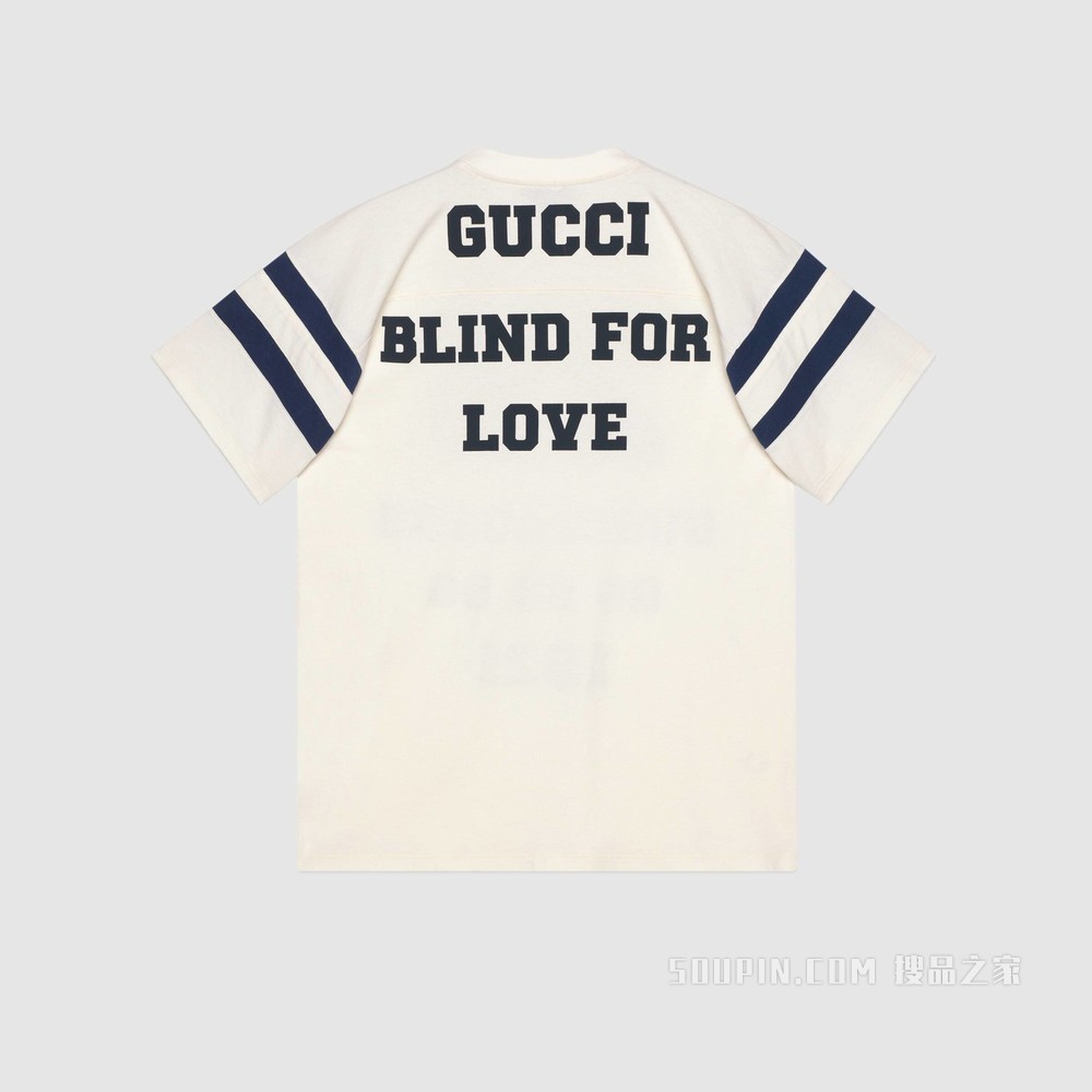 “25 Gucci”印花T恤 白色