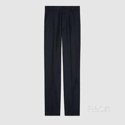 2015 Re-Edition马海毛羊毛混纺长裤 海军蓝