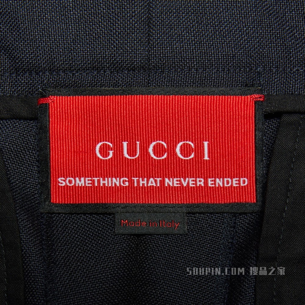 2015 Re-Edition马海毛羊毛混纺长裤 海军蓝