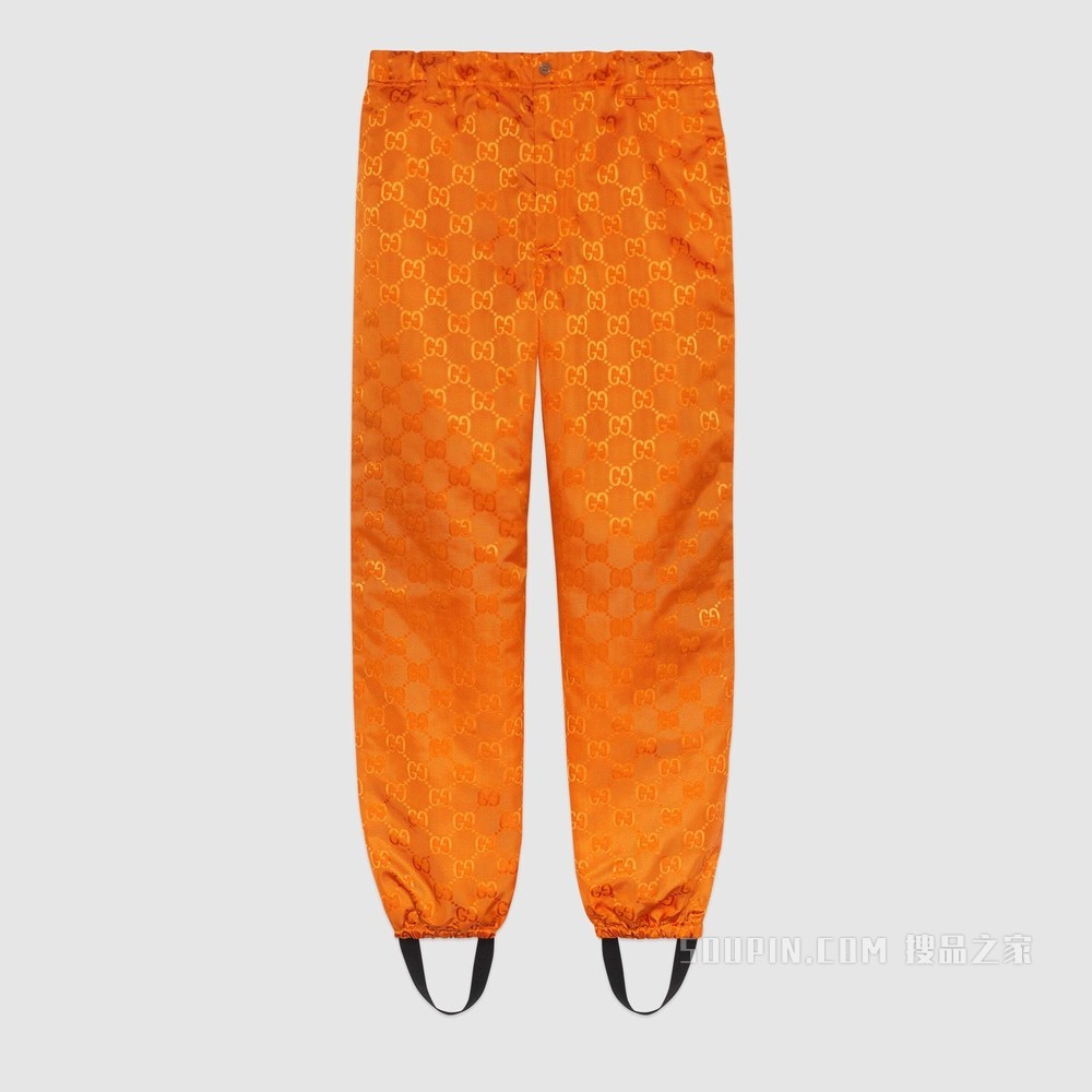 Gucci Off The Grid系列护腿款长裤 橘色GG ECONYL®