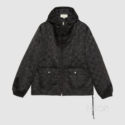 Gucci Off The Grid系列兜帽夹克 黑色GG ECONYL®