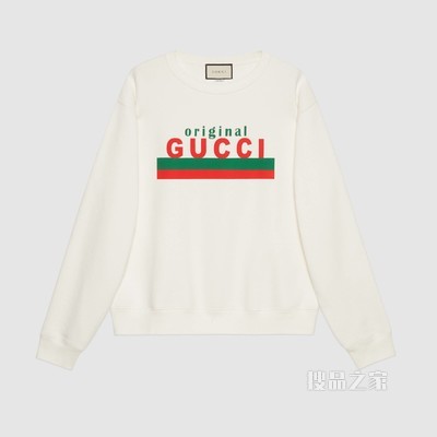 “Original Gucci”印花卫衣 白色