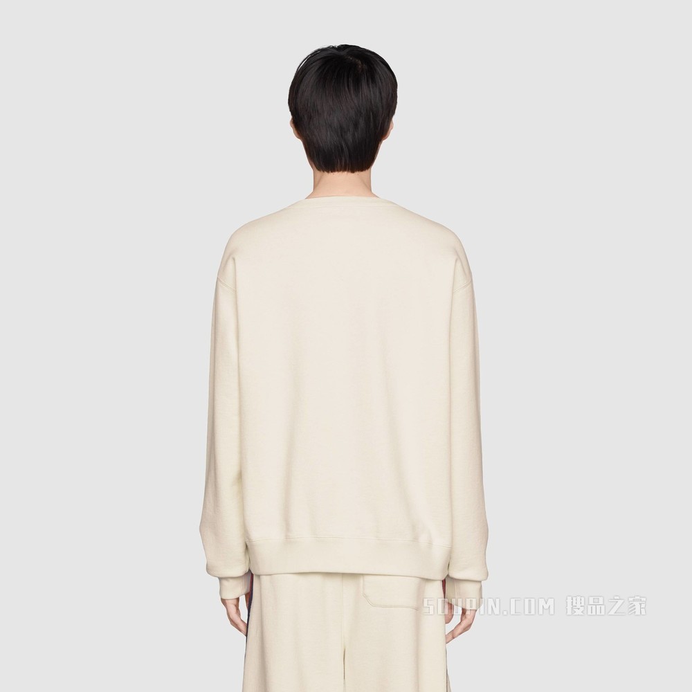 The North Face x Gucci联名系列男士棉质卫衣 象牙白