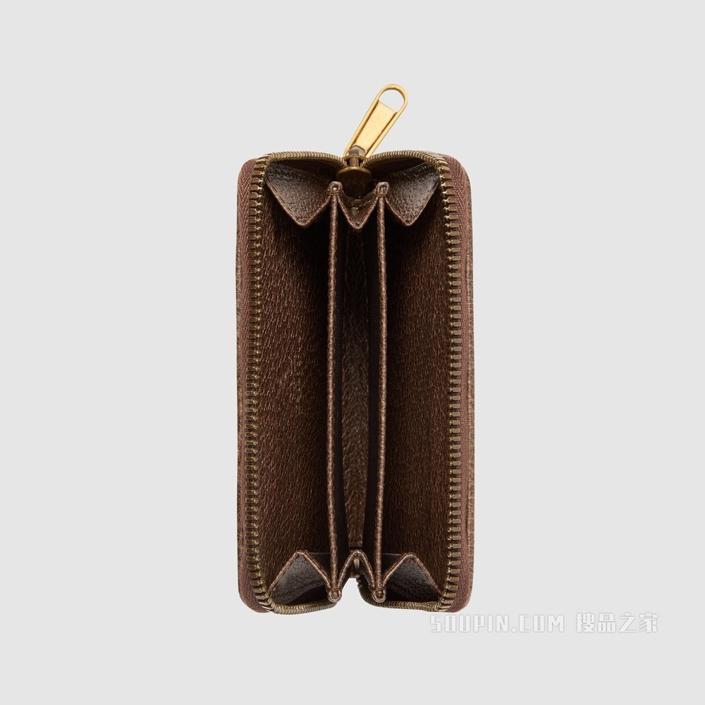 Ophidia系列GG全拉链卡包 GG Supreme帆布