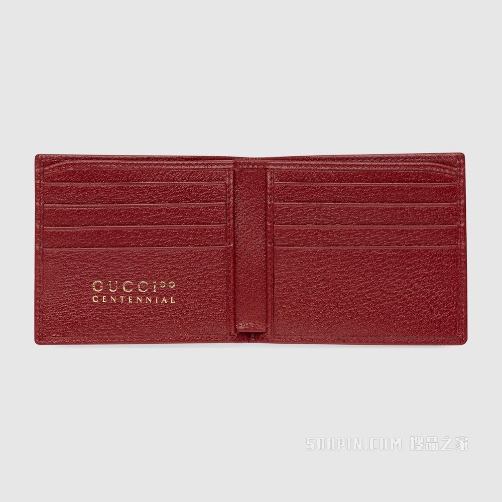 Gucci 100特别系列钱包 象牙白色提花