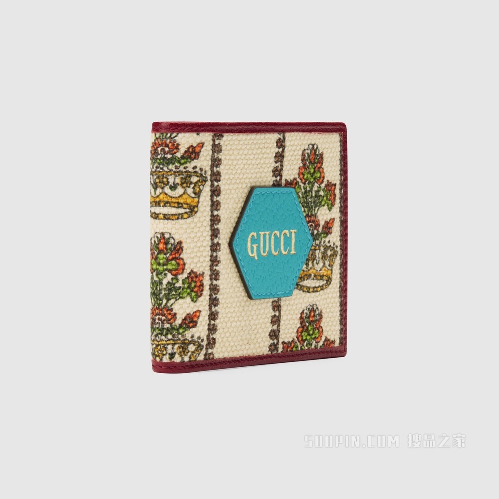 Gucci 100特别系列钱包 象牙白色提花