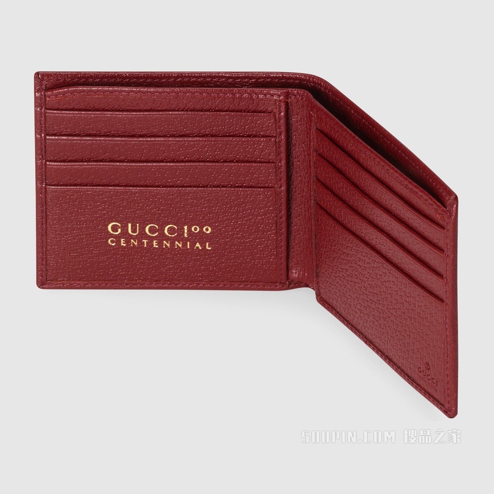 Gucci 100特别系列钱包 象牙白色提花