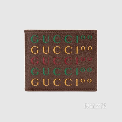 Gucci 100特别系列钱包 棕色皮革