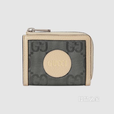 Gucci Off The Grid系列迷你钱包 深灰色GG ECONYL®