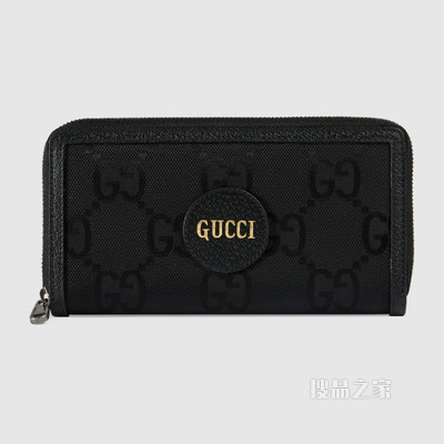 Gucci Off The Grid系列全拉链式钱包 黑色GG ECONYL®