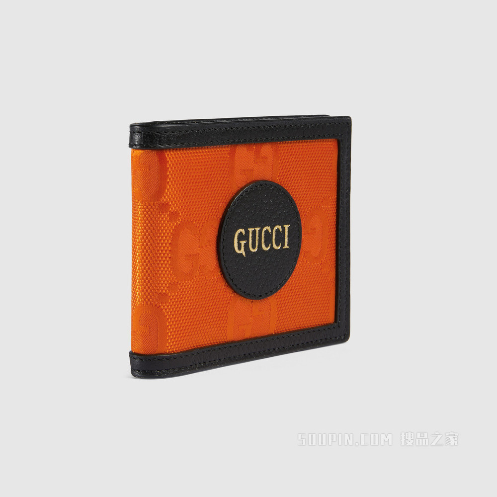 Gucci Off The Grid系列钱包 橘色GG ECONYL®