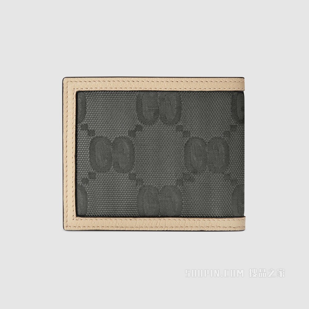 Gucci Off The Grid系列钱包 深灰色GG ECONYL®