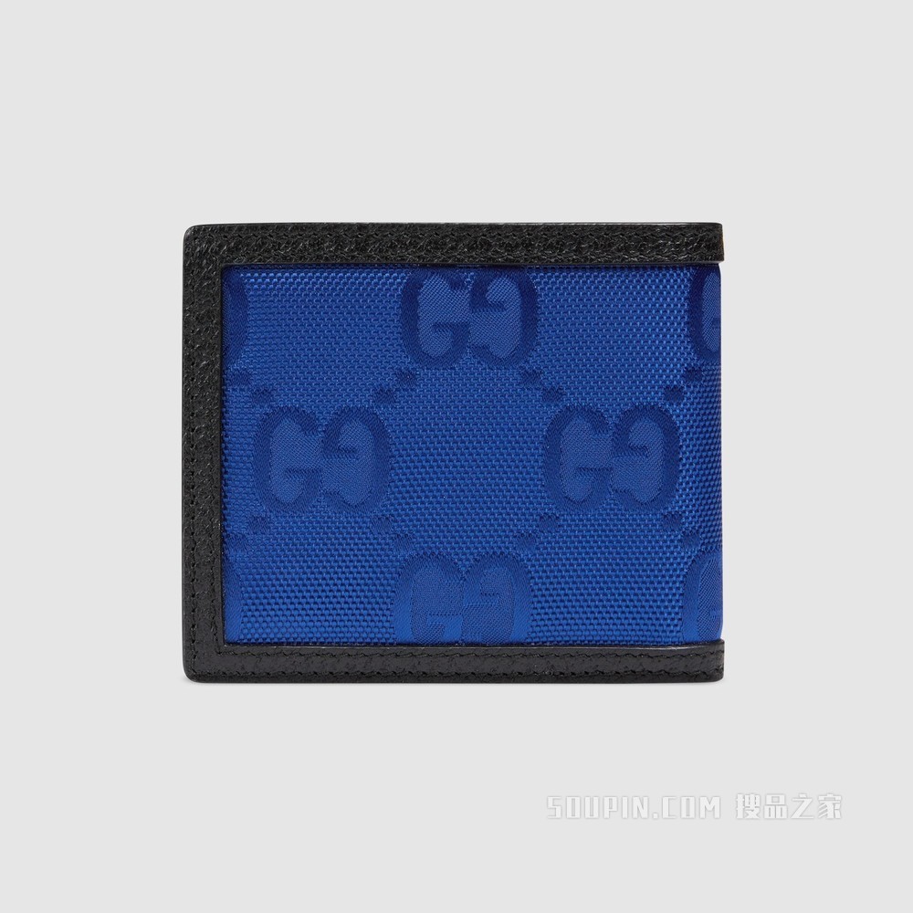 Gucci Off The Grid系列钱包 蓝色GG ECONYL®
