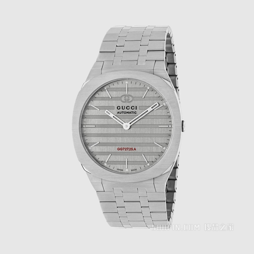 GUCCI 25H系列腕表，40毫米 精钢