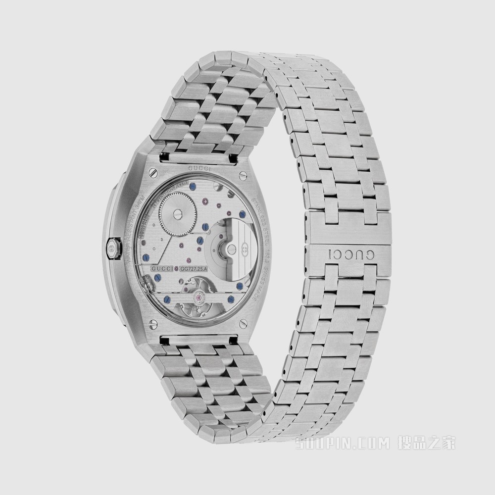 GUCCI 25H系列腕表，40毫米 精钢