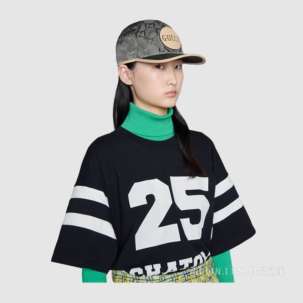 Gucci Off The Grid系列棒球帽 深灰色GG ECONYL®
