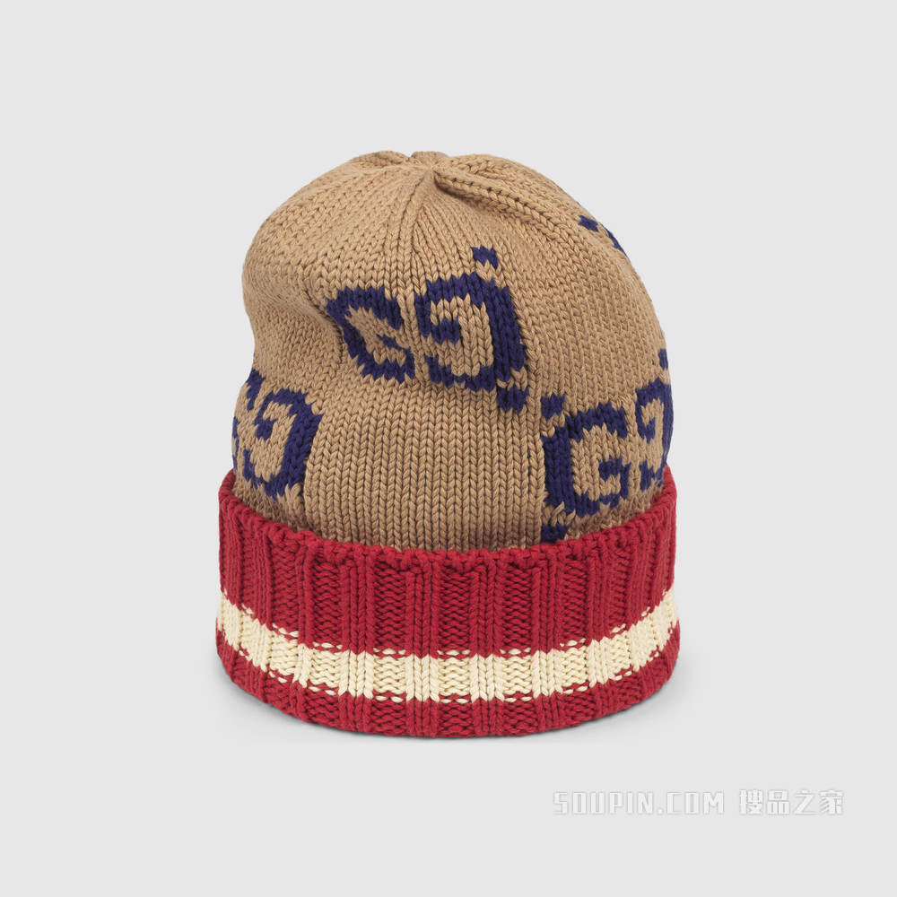 GG棉帽 米色棉布