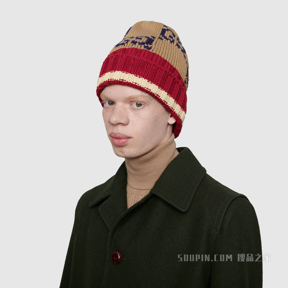 GG棉帽 米色棉布