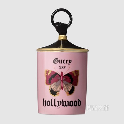 小苍兰香味中号Guccy Hollywood烛台 浅粉色瓷罐