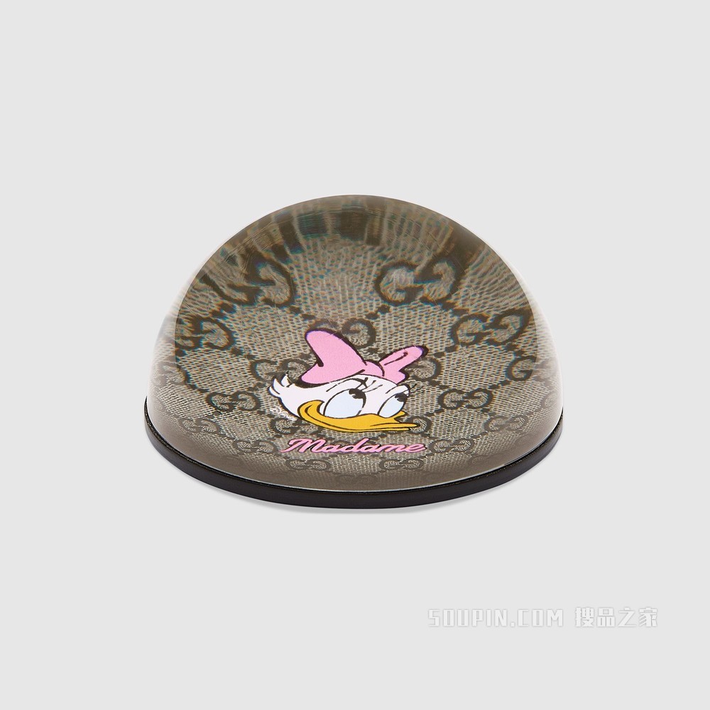 Disney x Gucci黛丝鸭镇纸 米色和乌木色