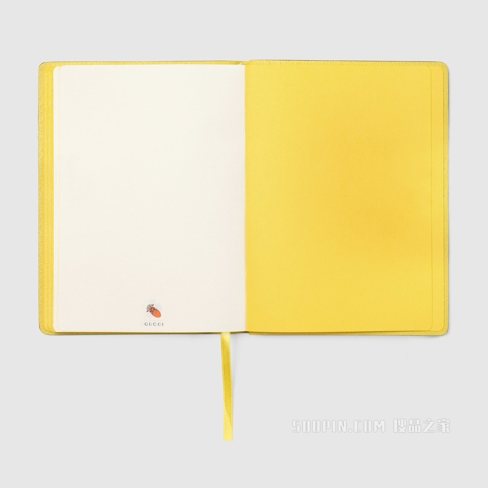 Disney x Gucci唐老鸭小号记事本（一套3本） 米色和乌木色GG Supreme帆布