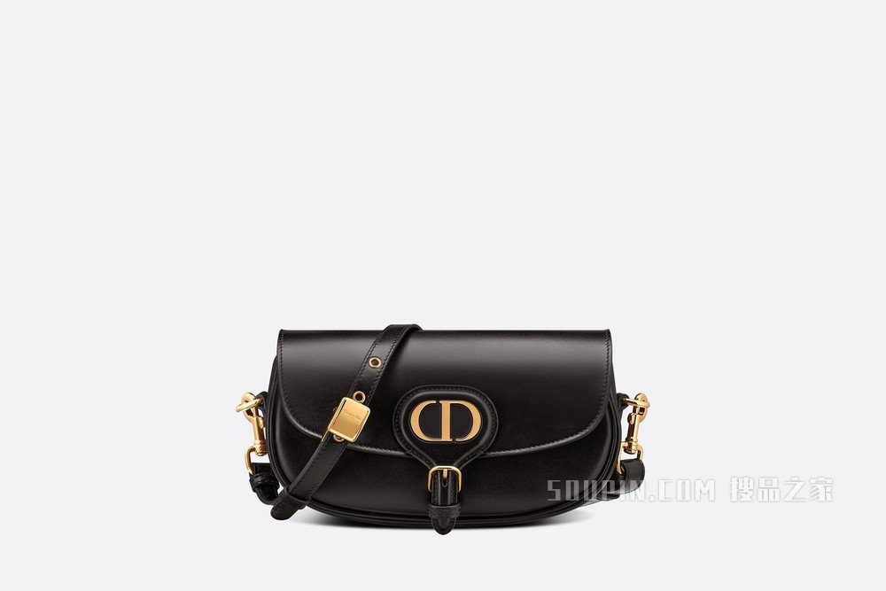 Dior Bobby East-West 手袋 黑色光面牛皮革