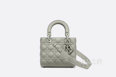 Lady Dior My ABCDior 手袋 灰色哑光牛皮革藤格纹