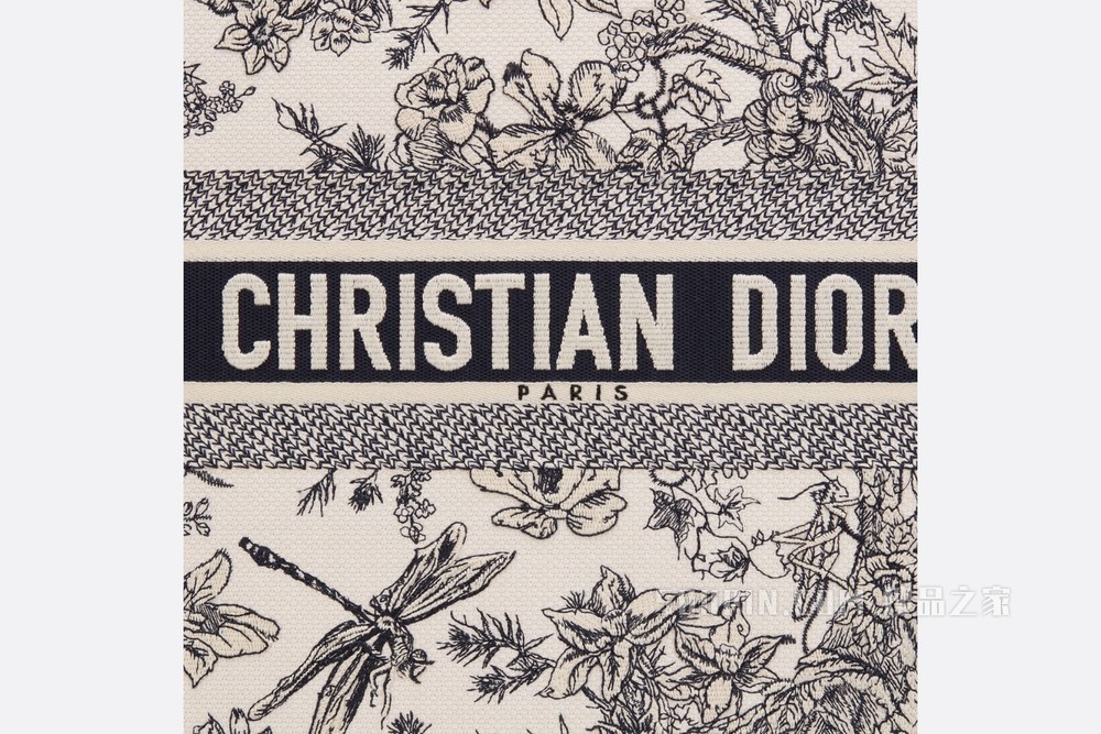 Book Tote 手袋 蓝色 Flowers 茹伊印花刺绣