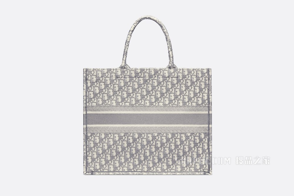 Book Tote 手袋 灰色 Oblique 印花