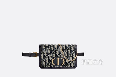 30 Montaigne 二合一手拿包 蓝色 Oblique 印花