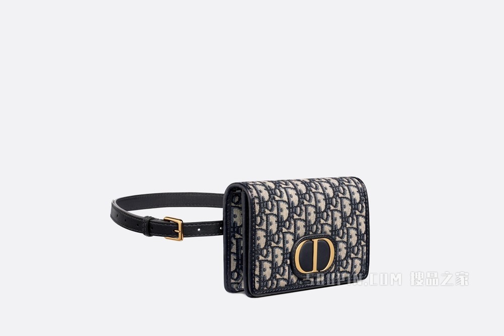 30 Montaigne 二合一手拿包 蓝色 Oblique 印花