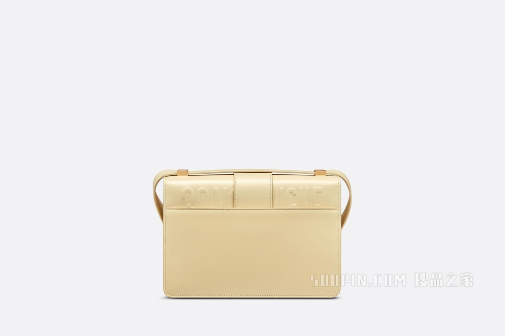 30 Montaigne 手袋 浅黄色光面牛皮革
