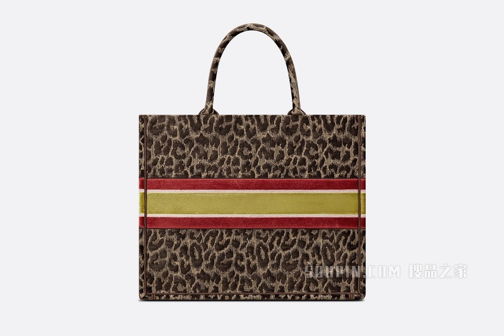 Book Tote 手袋 米色天鹅绒 Mizza 图案刺绣