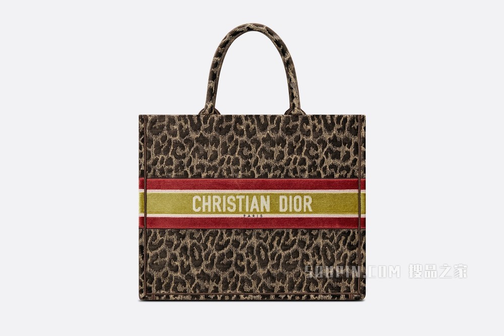 Book Tote 手袋 米色天鹅绒 Mizza 图案刺绣