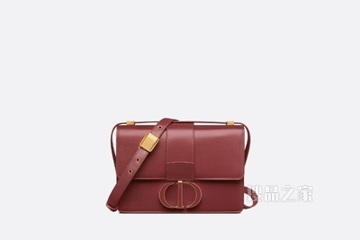 30 Montaigne 手袋 砖红色光面牛皮革