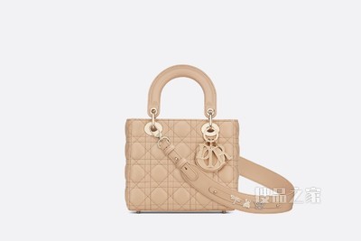 Lady Dior My ABCDior 手袋 米色羊皮革藤格纹