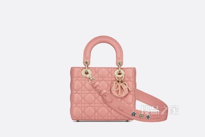Lady Dior My ABCDior 手袋 深裸色羊皮革藤格纹