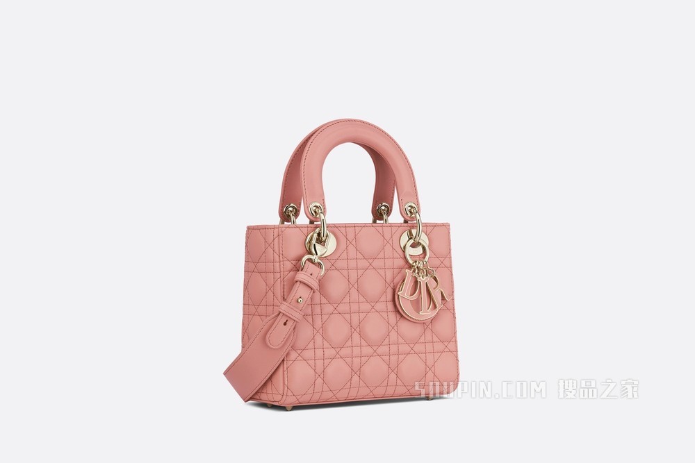 Lady Dior My ABCDior 手袋 深裸色羊皮革藤格纹