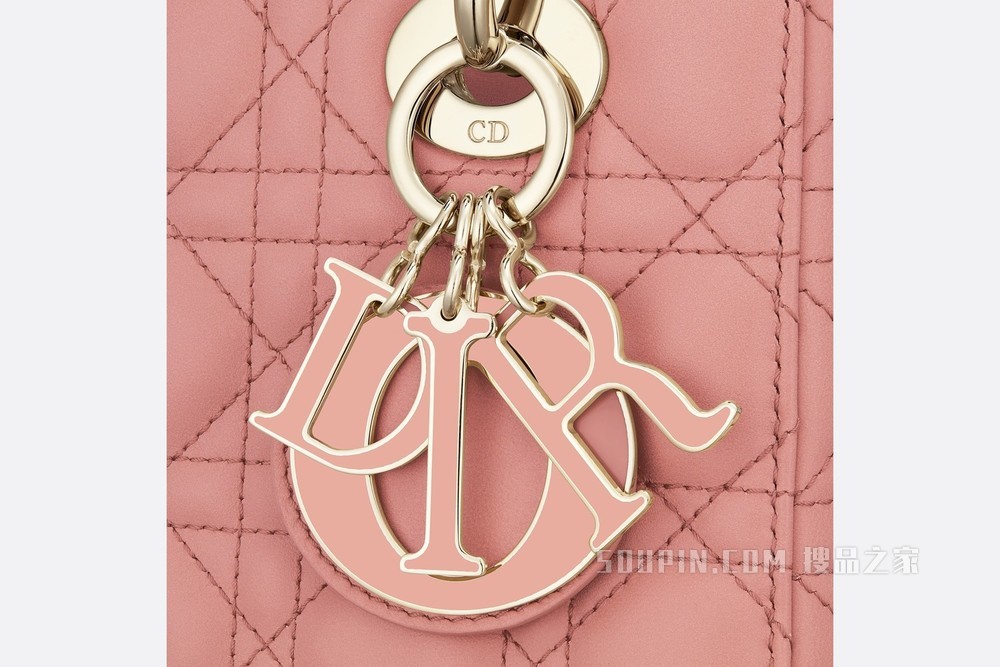 Lady Dior My ABCDior 手袋 深裸色羊皮革藤格纹