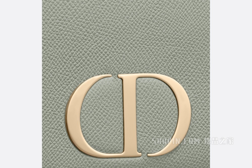 30 Montaigne 二合一手拿包 灰色粒面牛皮革